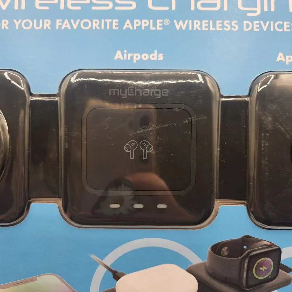 myCharge 3‑in‑1 Folding Wireless Charging Pad iPhone Apple Watch AirPods Sealed